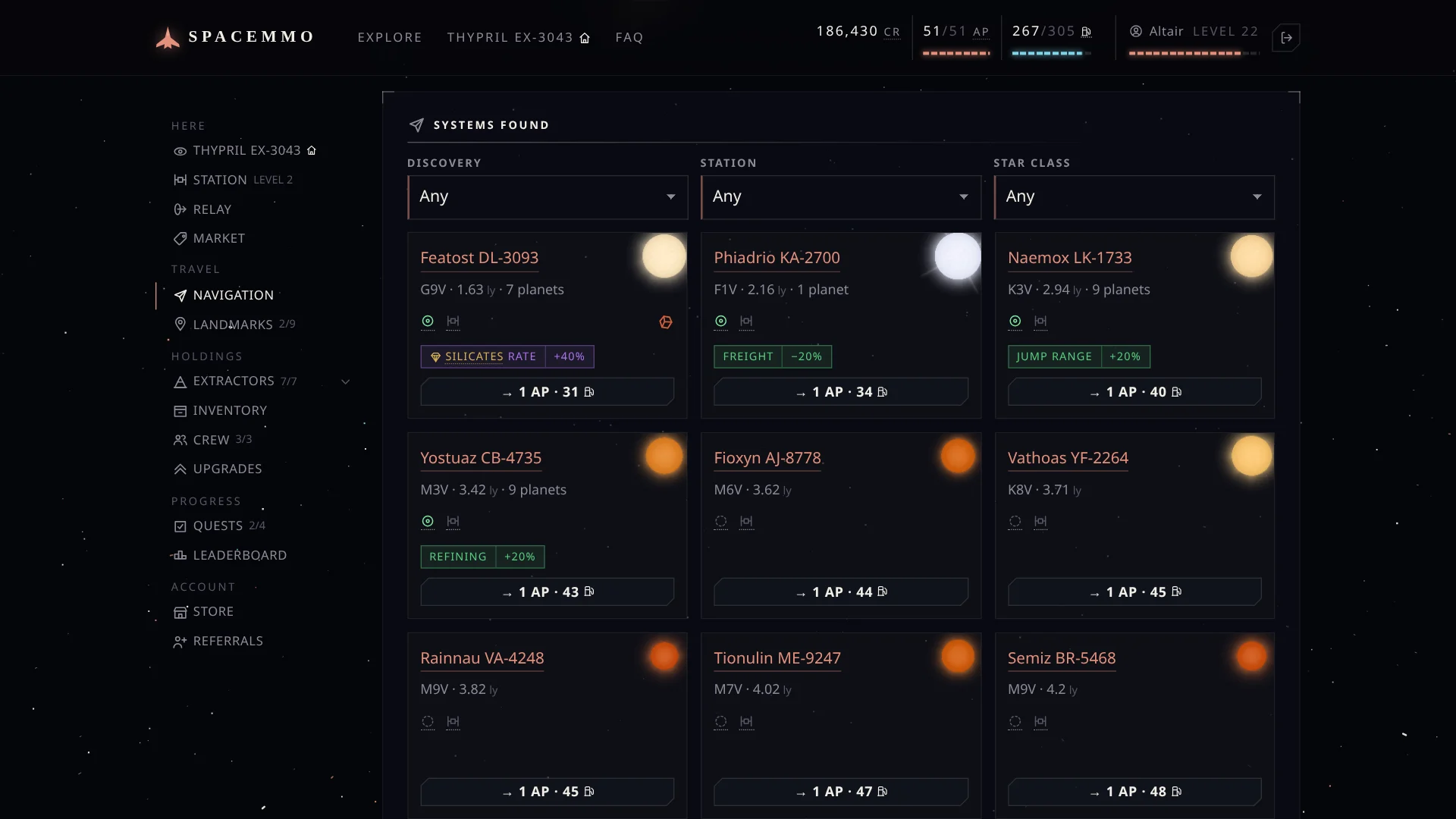 A star, a few planets, sometimes a bonus: your next jump is up to you!